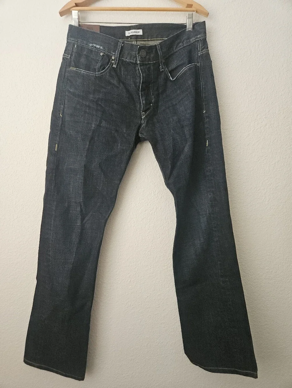 the sinclair MFGRP. thiel dark wash straight leg jeans, 31 100% cotton